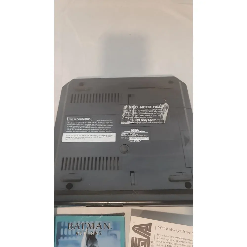 Sega Genesis Model 2 MK-1631 Made In Japan Tested Working + Manuals